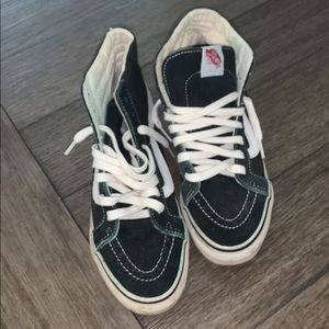High top black vans!